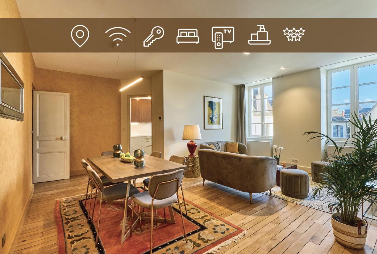 Appartement Montagnon - Les Suites Du Palais - Classe 4 Etoiles, Parking Prive, Vue Cathedrale, 3 Chambres, Primo C0Nciergerie เนอแวร์ ภายนอก รูปภาพ